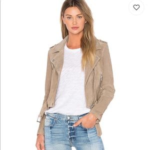 Suede Moto Jacket in Sand Stoner
BLANKNYC